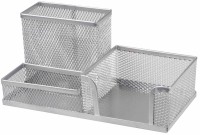 Przybornik na biurko Tres, 3 elementy, druciany