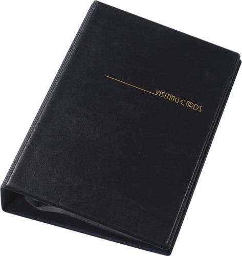 Wizytownik Panta Plast, na 200 wizytówek, bordo