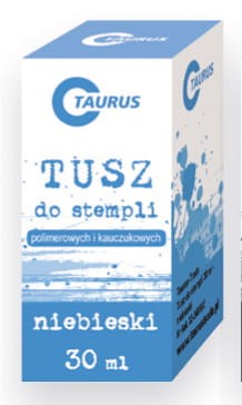 Tusz do pieczątek Taurus, 30 ml, niebieski