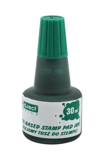 Tusz do pieczątek D.Rect, 30 ml, olejowy, zielony