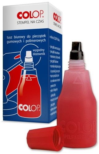 Tusz do pieczątek Colop, 25 ml, czerwony
