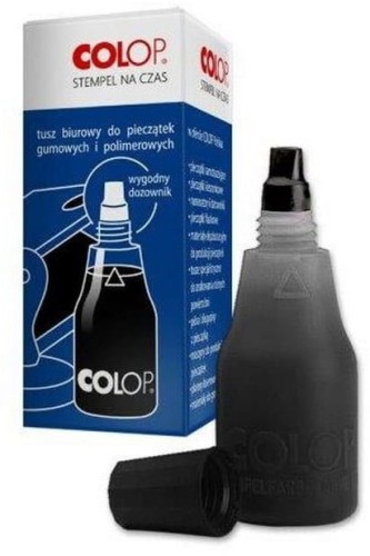 Tusz do pieczątek Colop, 25 ml, czarny
