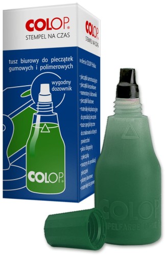 Tusz do pieczątek Colop, 25 ml, zielony
