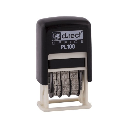 Datownik D.Rect PL1000, miesiąc literowo