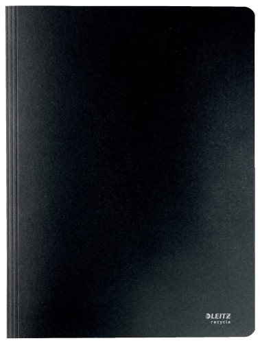 Skoroszyt kartonowy Leitz Recycle A-4, 250 kartek, czarny