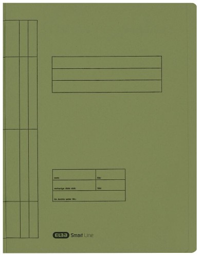 Skoroszyt kartonowy Elba, A-4, 250 g/m2, zielony