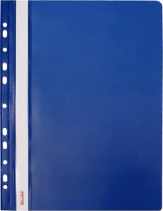 Skoroszyt plastikowy wpinany Biurfol A-4, granat