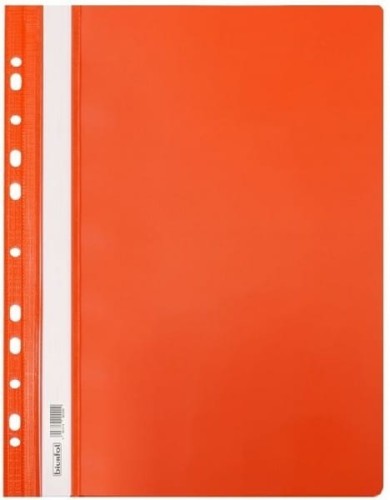 Skoroszyt plastikowy wpinany Biurfol A-4, pomarańczowy