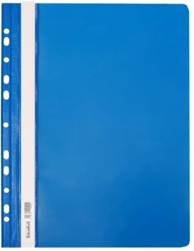 Skoroszyt plastikowy wpinany Biurfol A-4, niebieski