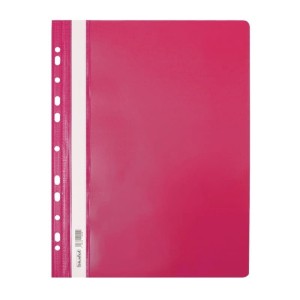 Skoroszyt plastikowy wpinany Biurfol A-4, różowy
