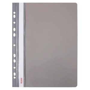 Skoroszyt plastikowy wpinany Biurfol A-4, popiel