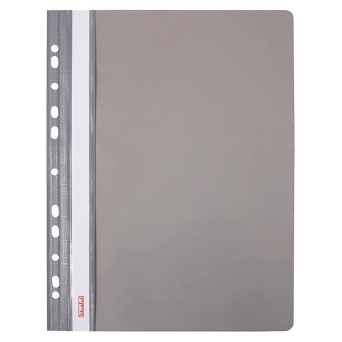 Skoroszyt plastikowy wpinany Biurfol A-4, popiel