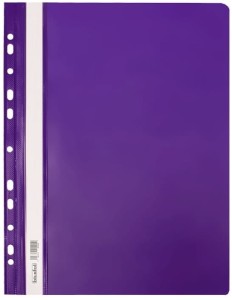 Skoroszyt plastikowy wpinany Biurfol A-4, fioletowy