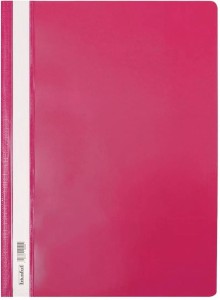 Skoroszyt plastikowy Biurfol A-4, różowy