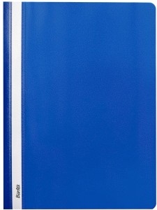 Skoroszyt plastikowy A-4, miękki, niebieski