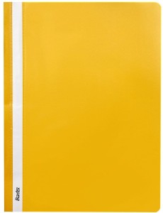 Skoroszyt plastikowy A-4, miękki, żółty