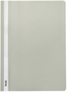 Skoroszyt plastikowy A-4, miękki, popiel