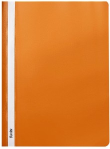Skoroszyt plastikowy A-4, miękki, pomarańczowy