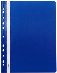 Skoroszyt plastikowy wpinany miękki, A-4, niebieski