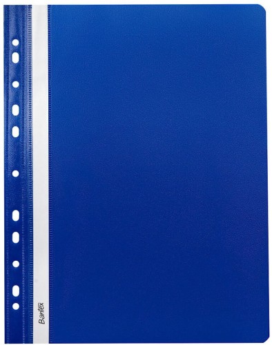 Skoroszyt plastikowy wpinany miękki, A-4, niebieski
