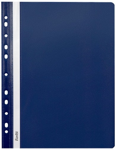 Skoroszyt plastikowy wpinany miękki, A-4, granat