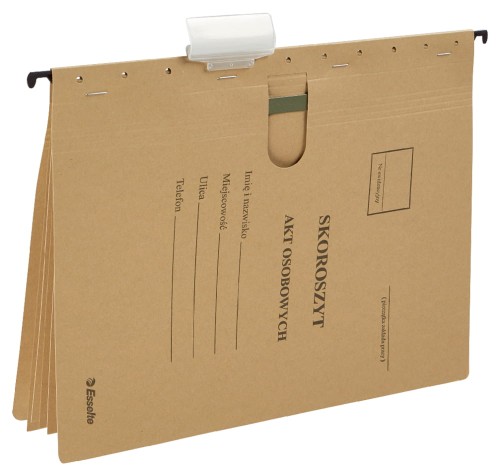 Skoroszyt zawieszany kartonowy Esselte A-4, na akta osobowe