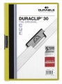 Skoroszyt zaciskowy Durable Duraclip, A-4, 30 kartek, jasnozielony