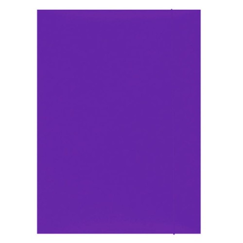 Teczka kartonowa z gumką KBK, A-4, 350 g/m2, fioletowa
