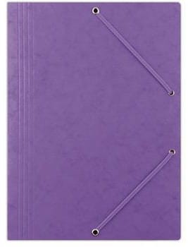 Teczka preszpanowa z gumką KBK A-4, 390 g/m2, fioletowa
