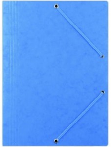 Teczka preszpanowa z gumką KBK A-4, 390 g/m2, jasnoniebieska