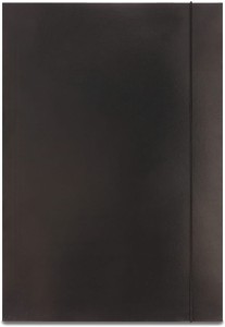 Teczka kartonowa z gumką Emerson, A-4, 300 g/m2, czarna