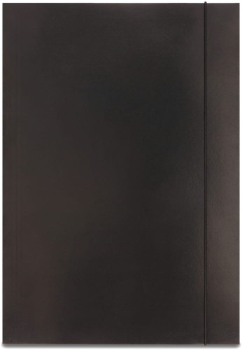Teczka kartonowa z gumką Emerson, A-4, 300 g/m2, czarna