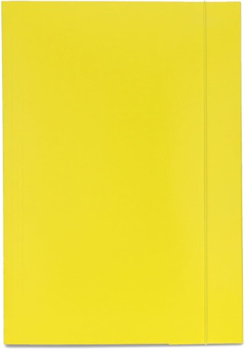 Teczka kartonowa z gumką Emerson, A-4, 300 g/m2, żółta