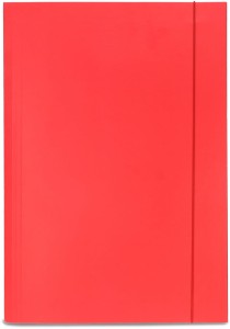 Teczka kartonowa z gumką Emerson, A-4, 300 g/m2, czerwona