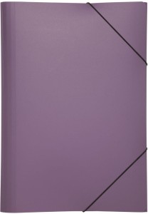 Teczka plastikowa z gumką Pagna, A-4, jasnofioletowa