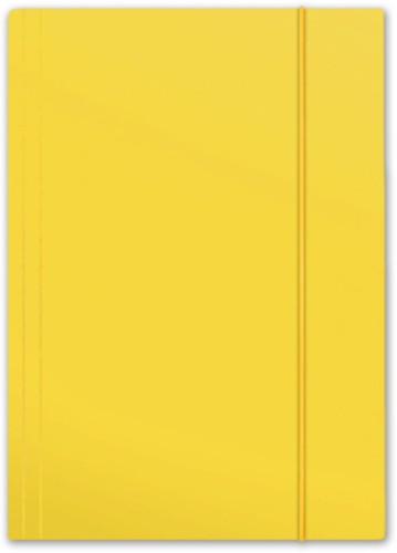 Teczka kartonowa z gumką Penmate Plus, A-4, żółta