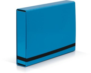 Teczka kartonowa z gumką Vaupe, A-4, Caribic Box, jasnoniebieska