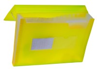 Teczka plastikowa z gumką boczną Tetis 13 przegródek żółta