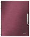 Teczka plastikowa z gumką Leitz Style 12 przekładek, bordowa