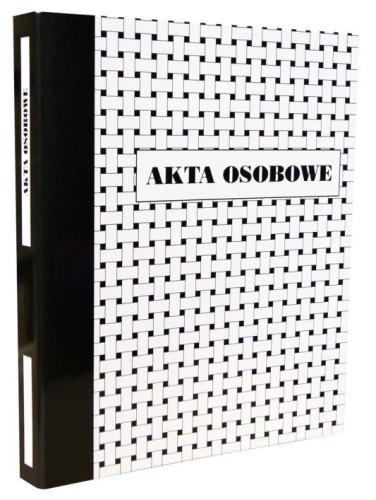 Teczka akt osobowych Konfex, A-4, z mechanizmem ringowym, czarna