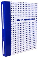 Teczka akt osobowych Konfex, A-4, z mechanizmem ringowym, niebieska