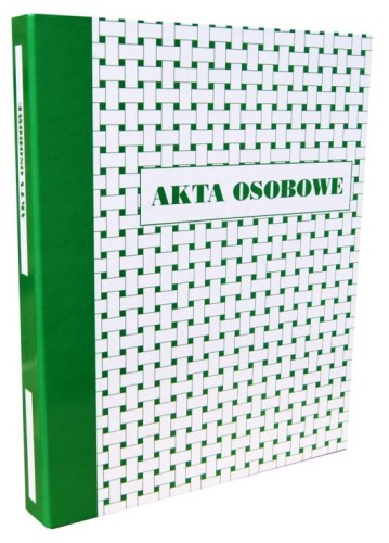 Teczka akt osobowych Konfex, A-4, z mechanizmem ringowym, zielona