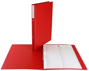 Teczka akt osobowych Biurfol, A-4, twarda oprawa, czerwona