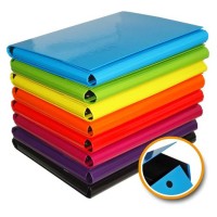 Teczka na rzep Barbara, A-4, 35mm, skrzydłowa, zielona