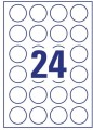 Etykieta samoprzylepna Avery Zweckform, A-4 okrągła, 40mm, 100 arkuszy (24)