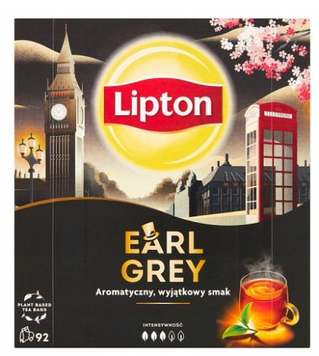 Herbata czarna Earl Grey Lipton, 92 torebki