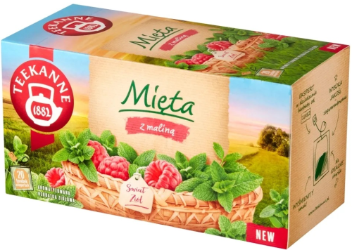 Herbata ziołowa mięta z maliną, Teekanne 20 torebek