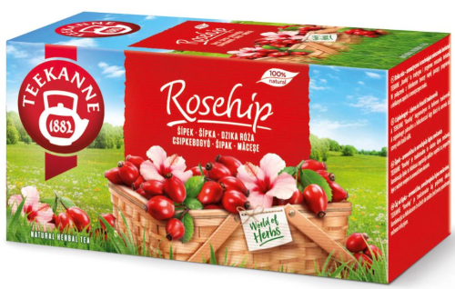 Herbata owocowa  z dzikiej róży  Rosehip, Teekanne 20 torebek