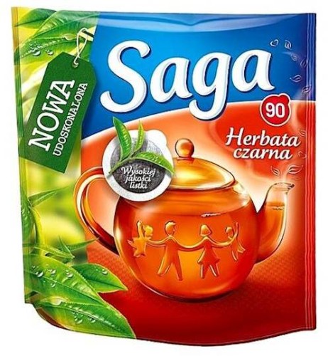 Herbata czarna Saga, 90 torebek 