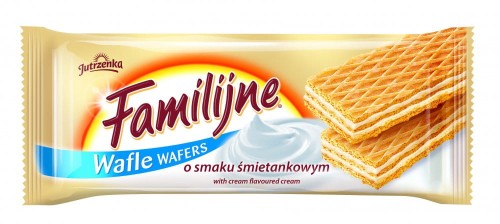 Wafle Familijne, śmietankowe, 180g